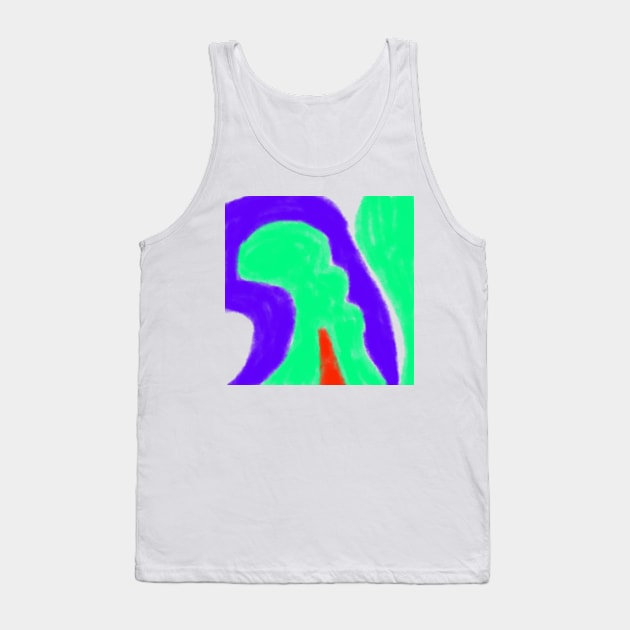 green blue red watercolor abstract texture Tank Top by Artistic_st